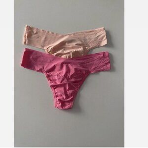 NEW Hanky Panky Breathe Assorted 2-Pack V-Cut Thongs Size S